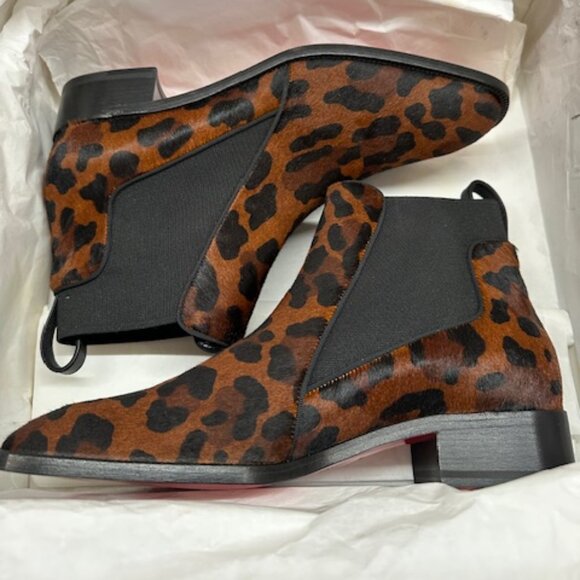 Christian Louboutin Pony Hair Chelsea Boots Women's Size 38 - Picture 7 of 7